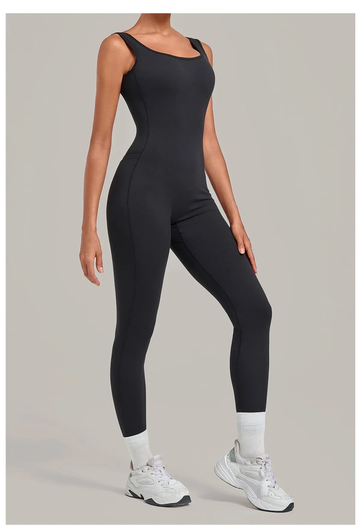 Summer Tight Yoga Jumpsuit Women Hollow Out Exposed Back Fitness Clothing Outwear Gym Running Workout Sports One Piece Suits