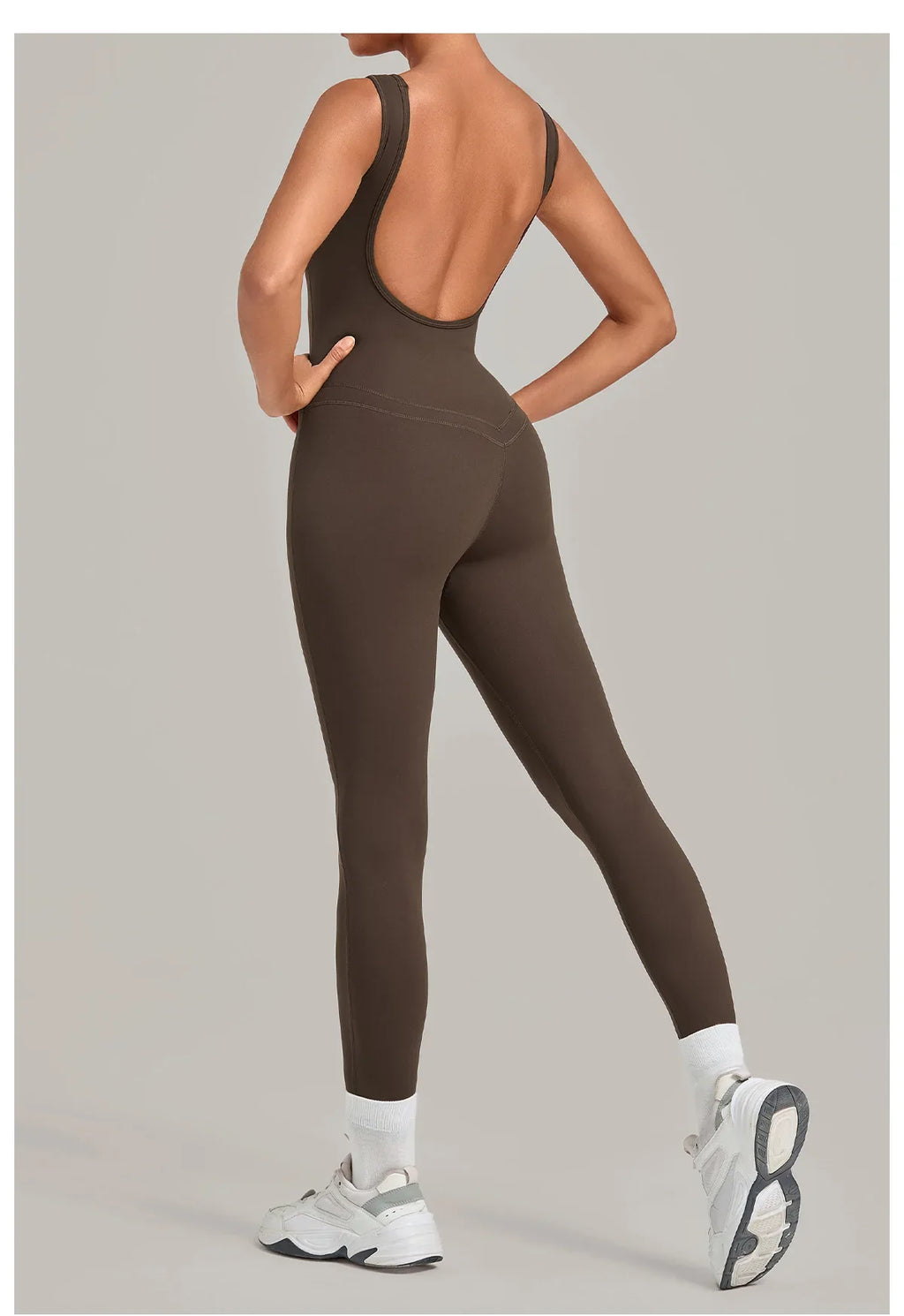 Summer Tight Yoga Jumpsuit Women Hollow Out Exposed Back Fitness Clothing Outwear Gym Running Workout Sports One Piece Suits