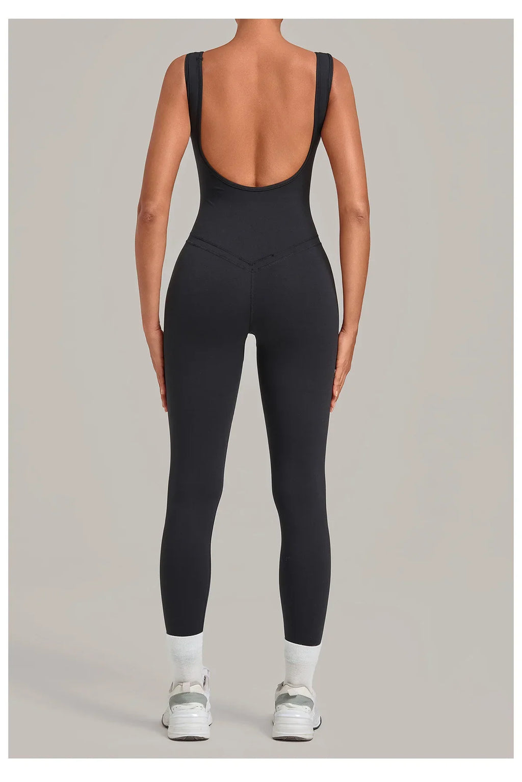 Summer Tight Yoga Jumpsuit Women Hollow Out Exposed Back Fitness Clothing Outwear Gym Running Workout Sports One Piece Suits