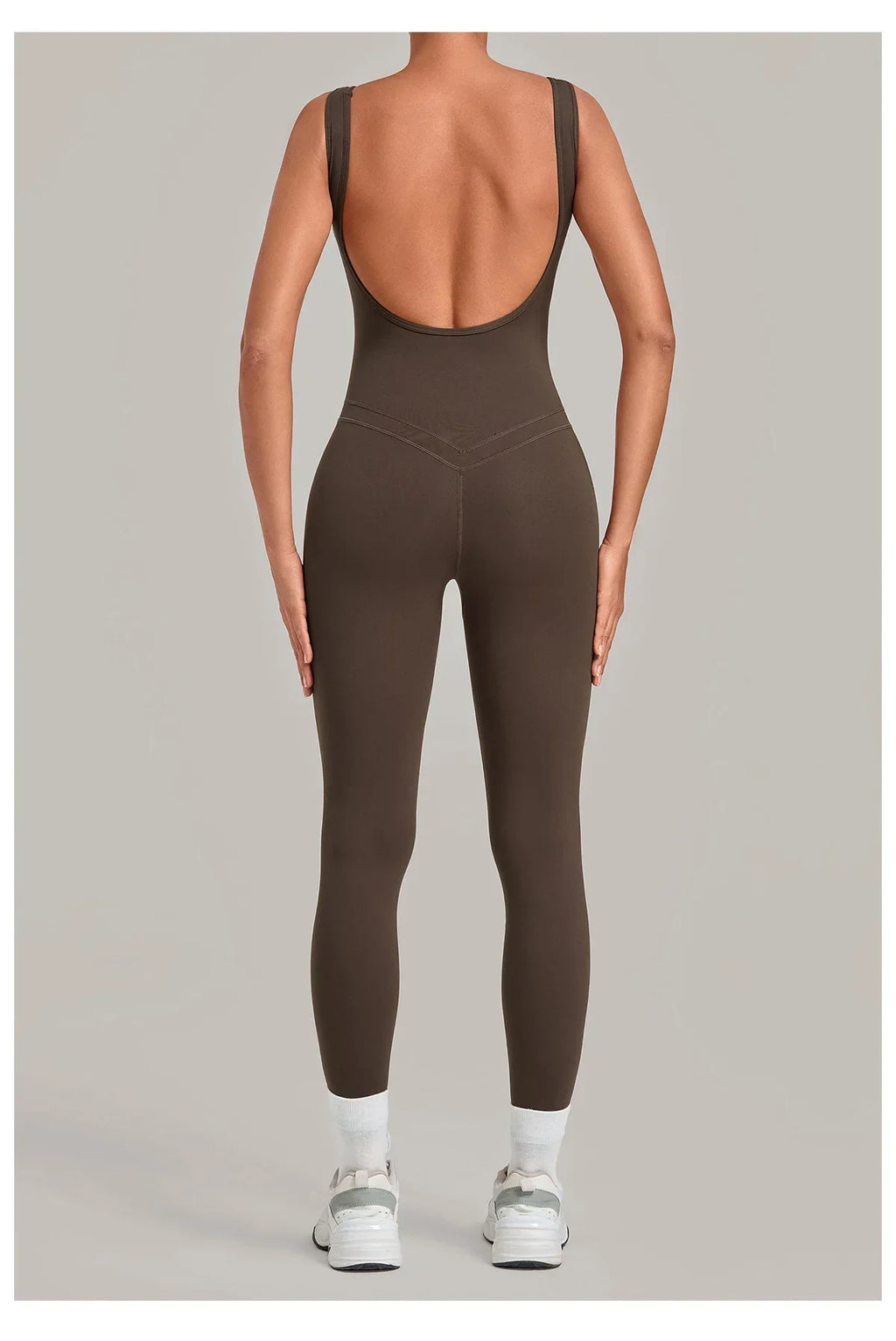 Summer Tight Yoga Jumpsuit Women Hollow Out Exposed Back Fitness Clothing Outwear Gym Running Workout Sports One Piece Suits